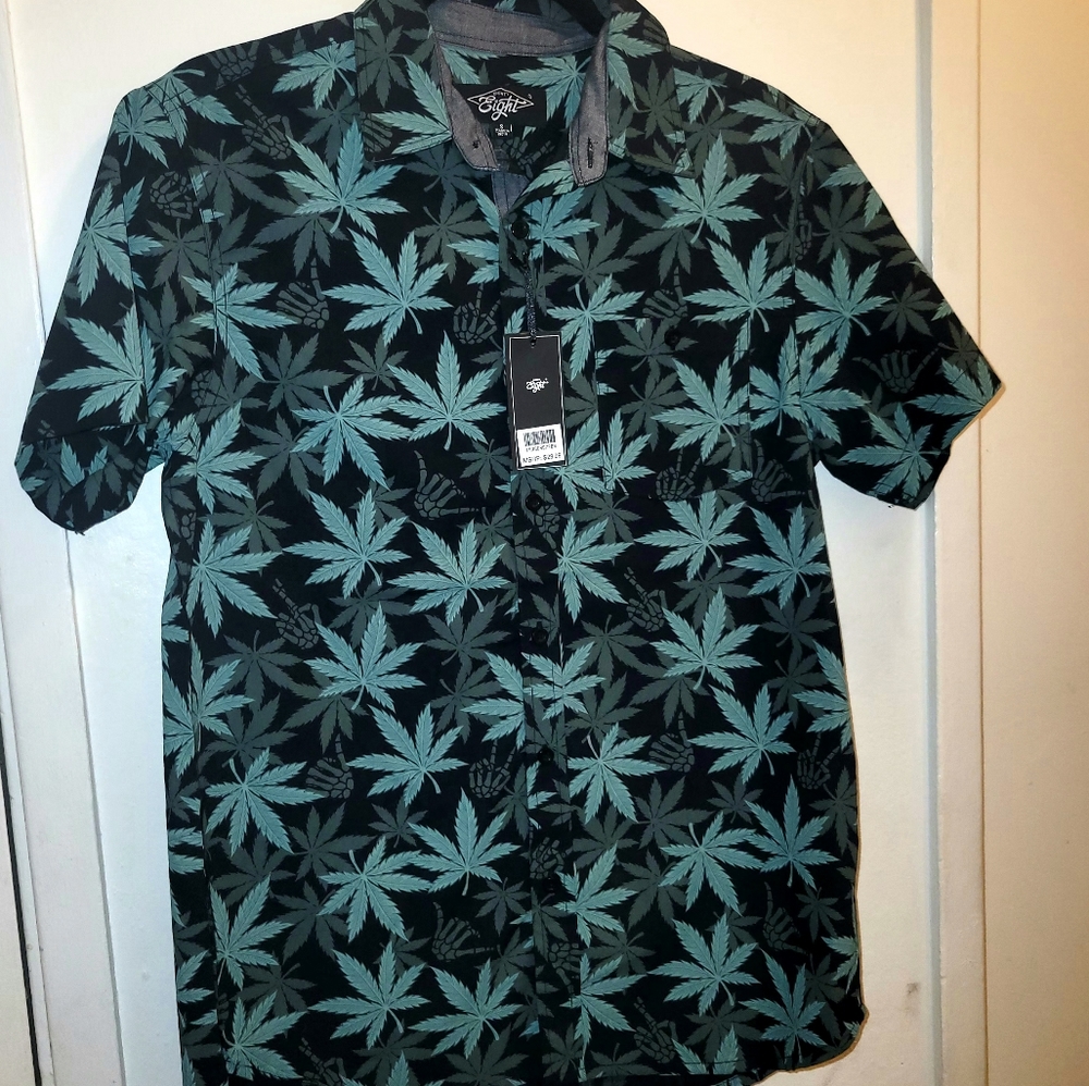 Button up Maryjane/ 4/20/ Weed Shirt